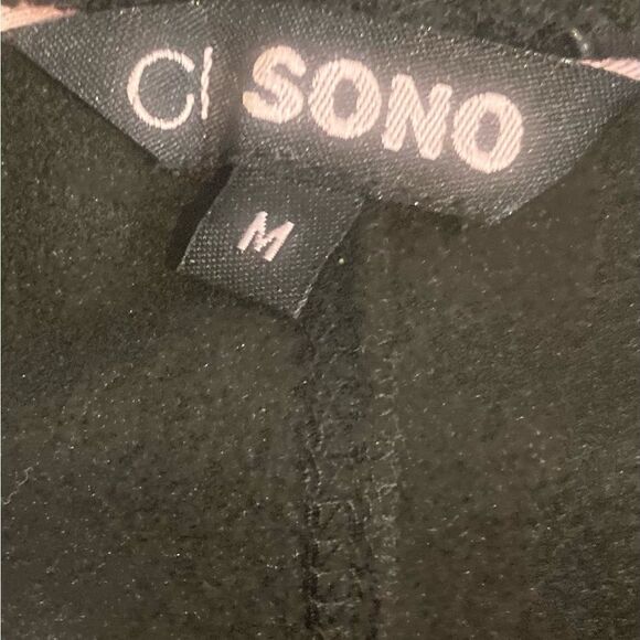 Ci Sono vegan leather stretch black leggings pull on size medium - Picture 5 of 7